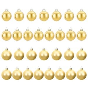 vidaXL Set di Palline di Natale 30 pz Oro 6 cm Polistirolo