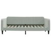 vidaXL Divano Letto con Letto Estraibile Grigio Chiaro 90x200 Velluto