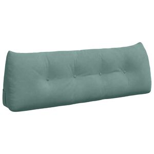 vidaXL Cuscino per Schiena Verde Mare 140 x 24 x 50 cm Velluto