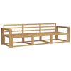 vidaXL Set di divani da esterno 3 pz Bianco Legno di Acacia Massello