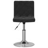 vidaXL Sgabello da Bar Nero in Velluto