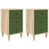 vidaXL Armadio da Notte GELEEN 2 pz Rovere Sonoma 36 x 33 x 60 cm