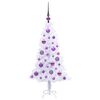 vidaXL Albero di Natale artificiale Bianco 120 cm PVC e Acciaio