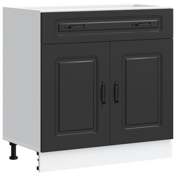 vidaXL Base da Cucina Kalmar Nero in Legno Multistrato