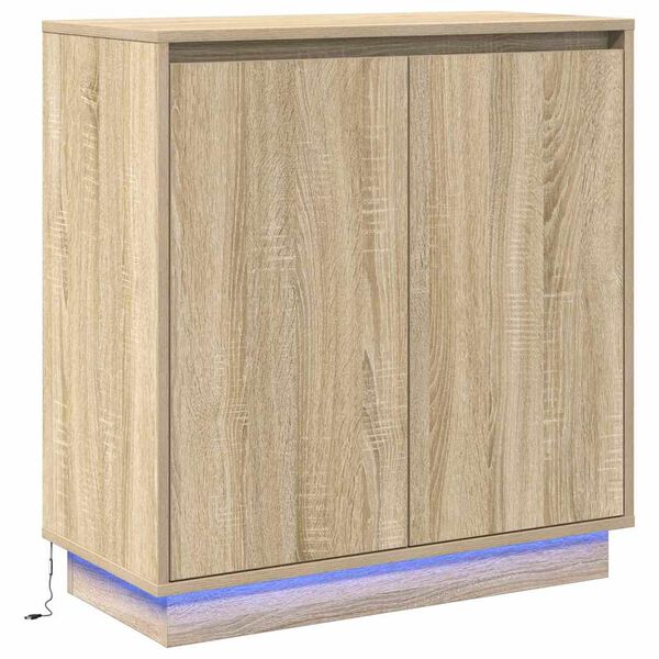 vidaXL Credenza Rovere Sonoma 71 x 34.5 x 75 cm Legno multistrato