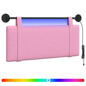 vidaXL Testiera sospesa Rosa Tessuto