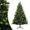 vidaXL Albero di Natale Artificiale Incernierato con Base 180 cm