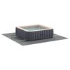vidaXL Telo per Fondo Piscina Grigio chiaro 396 x 396 x 0,1 cm