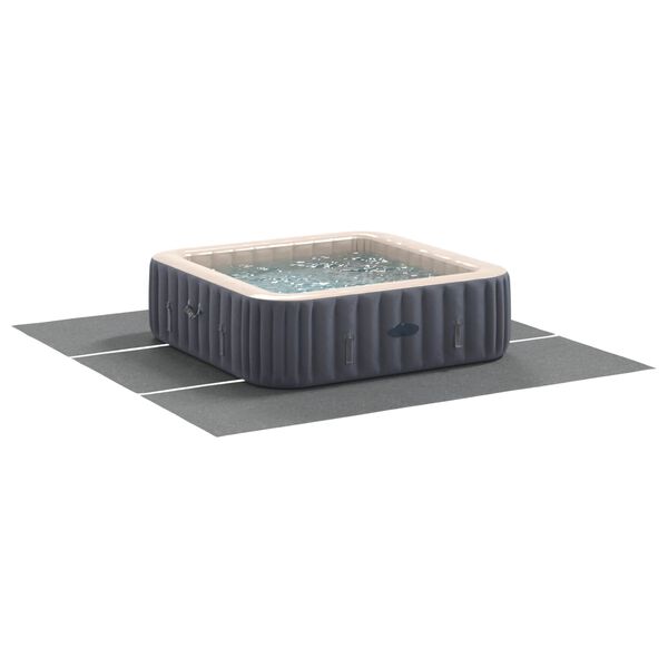 vidaXL Telo per Fondo Piscina Grigio chiaro 396 x 396 x 0,1 cm