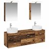 vidaXL Set di mobili per il bagno 5 pcs Legno antico