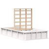 vidaXL Struttura del letto Bianco 90 x 200 cm Pino massello