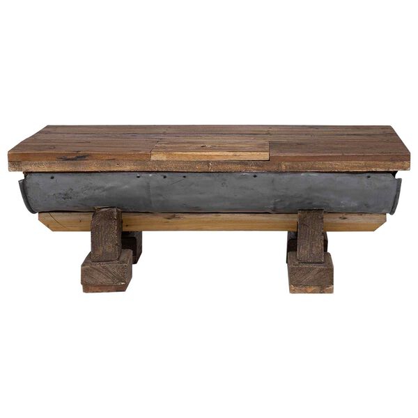 vidaXL Tavolino da salotto Naturale 90 x 50 x 35 cm legno
