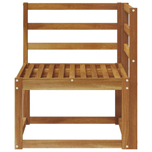 vidaXL Divano Angolare da Esterno Legno di Acacia Massello Naturale