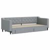 vidaXL Divano Letto Estraibile Cassetti Grigio Chiaro 80x200cm Tessuto