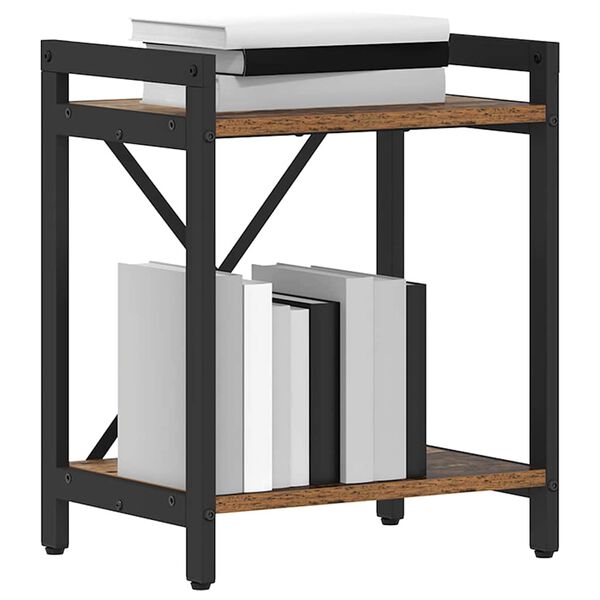 vidaXL Libreria Legno vecchio 40 x 30 x 50 cm Legno multistrato