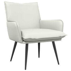 vidaXL Poltrona Bianco Similpelle