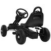 vidaXL Go Kart a Pedali con Pneumatici Nero