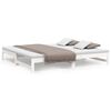 vidaXL Dormeuse Estraibile Bianca 80x200 cm Legno Massello di Pino