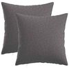 vidaXL Federa 2 pz HEERLEN Grigio Chiaro 50 x 50 cm Tessuto