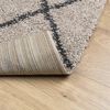 vidaXL Tappeto Shaggy PAMPLONA Pelo Lungo Beige e Antracite 120x120cm
