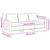 vidaXL Divano a 3 Posti Marrone 180 cm in Tessuto