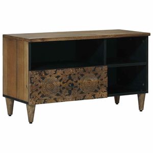 vidaXL Mobile TV Marrone 80 x 33 x 46 cm Legno di mango massello