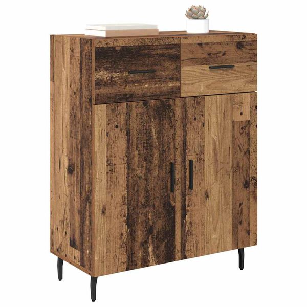 vidaXL Credenza Legno vecchio 69,5 x 34 x 90 cm Legno multistrato