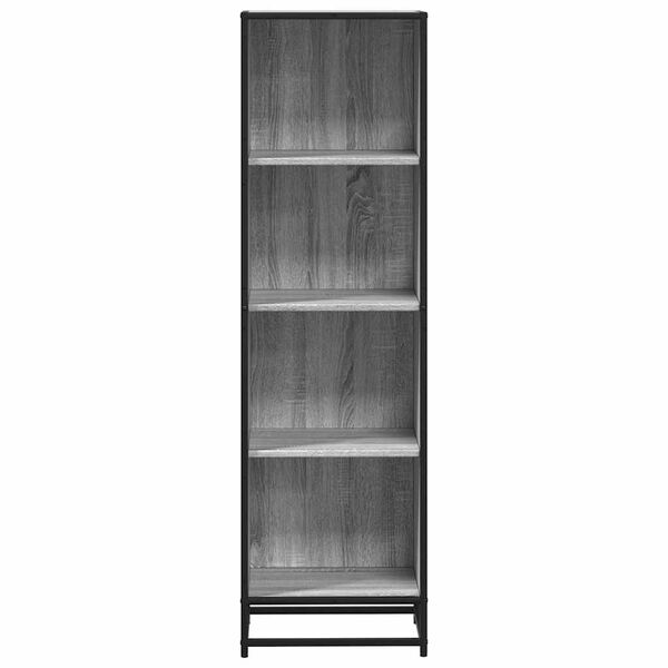 vidaXL Libreria Grigio Sonoma 40x35x139 cm in Legno Multistrato