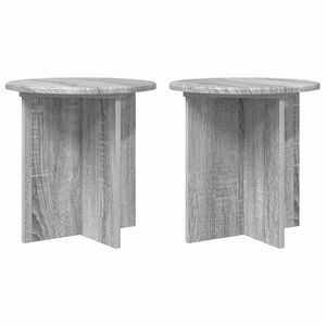 vidaXL Supporto per piante 2 pcs Grigio Sonoma 40 x 40 x 40 cm