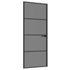 vidaXL Porta Interna 83 x 201,5 cm Vetro Temperato e Alluminio