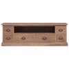 vidaXL Mobile Porta TV 120x30x40 cm in Legno Massello di Teak