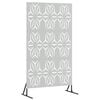 vidaXL Schermo per Privacy 100 x 50 x 180 cm Acciaio zincato Argento