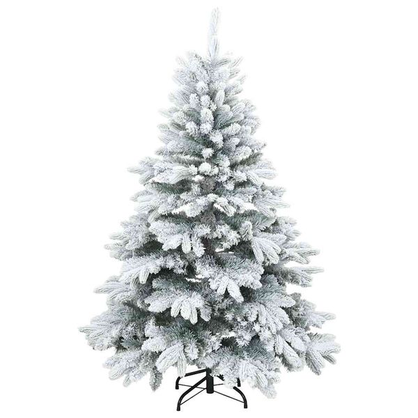 vidaXL Albero di Natale Artificiale Snodato Foderato di Neve Bianco