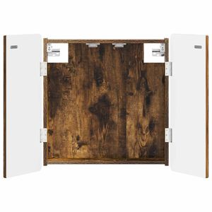 vidaXL Armadio per Dartboard ZWOLLE Rovere Fumo 52,5 x 10,5 x 57,5 cm