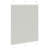 vidaXL Tenda Plissettata Grigio Chiaro 110x100 cm Larghezza Tessuto