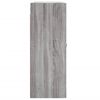vidaXL Mobile a Parete Grigio Sonoma 69,5x34x90 cm Legno Multistrato
