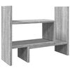 vidaXL Organizer Scrivania Grigio Sonoma 38,5x17x39 Legno Multistrato