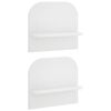 vidaXL Scaffale da parete 2 pz Bianco 41 x 13.5 x 37.5 cm