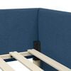 vidaXL Cornice del letto ad angolo Blu 90 cm x 190 cm Velluto