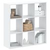 vidaXL Libreria Bianca 102x32x102 cm in Legno Multistrato