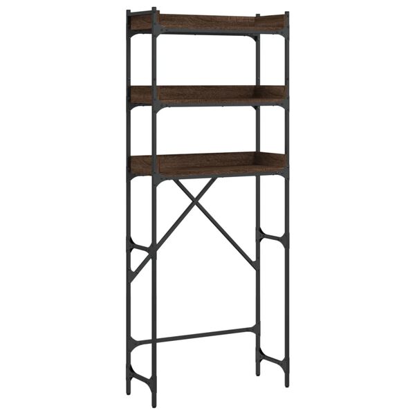 vidaXL Scaffale per Lavatrice Rovere Marrone 67x25x163 cm Multistrato