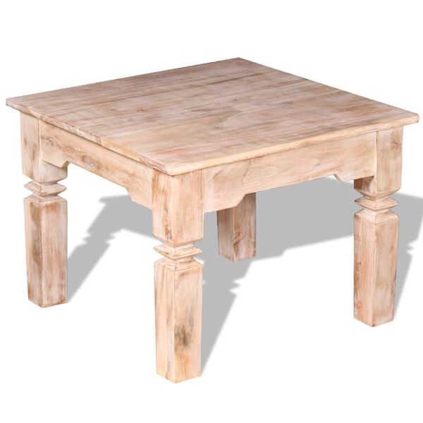 vidaXL Tavolino da Salotto in Legno Massello di Acacia 60x60x45 cm