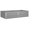 vidaXL Fioriera Grigio chiaro 195 x 100 x 45 cm Acciaio zincato