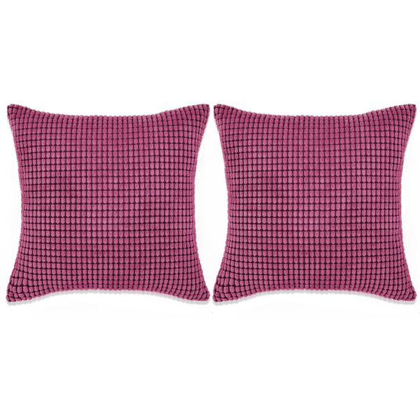 vidaXL Set di Cuscini 2 pz in Velour 60x60 cm Rosa