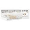 vidaXL Letto Libreria Bianco 100 x 200 cm Legno multistrato