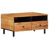 vidaXL Tavolino da Salotto 80x54x40 cm in Legno Massello di Acacia
