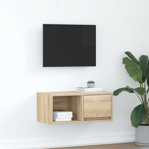 vidaXL Mobile Porta TV Rovere Sonoma 60x31x25,5 cm Legno Multistrato