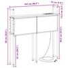 vidaXL Testiera con Stazione di Carica e Storage rovere sonoma 100 cm