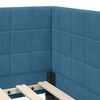 vidaXL Cornice del letto ad angolo Blu 80 cm x 200 cm Velluto