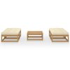 vidaXL Set Divani da Giardino 5 pz con Cuscini Legno Massello di Pino